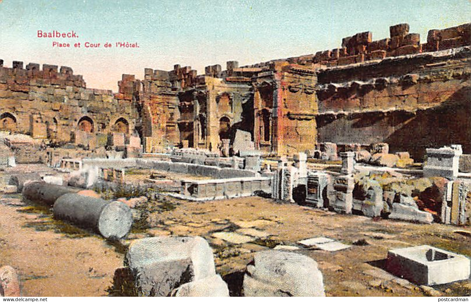 Liban - BAALBEK - Place Et Cour De L'Hôtel - Ed. André Terzis & Fils  - Libanon