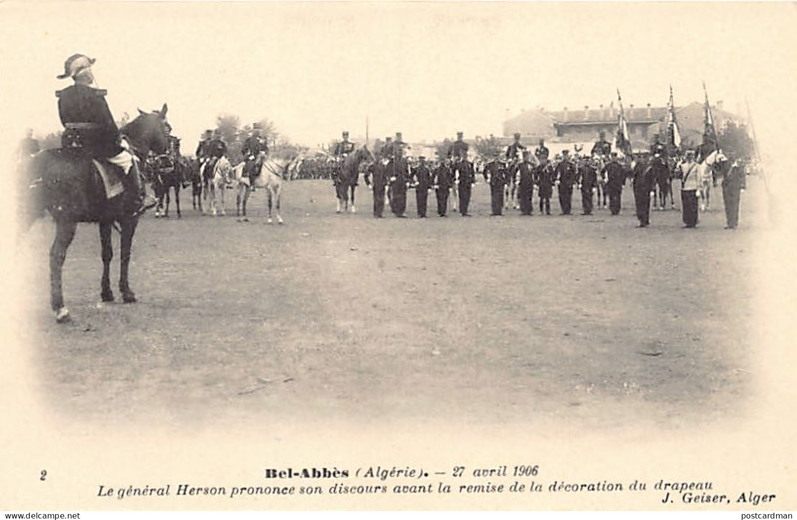 Algérie - SIDI BEL ABBÈS - Légion Etrangère - Cavalcade Du 28 Avril 1906 - Le Général Herson - Ed. J. Geiser 2 - Sidi-bel-Abbès