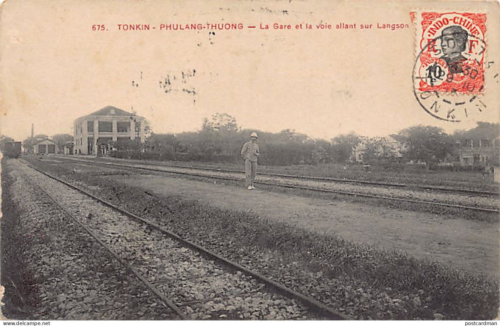 Vietnam - PHU LANG THUONG - La Gare Et La Voie Ferrée Allant Sur Langosn - Ed. P. Dieulefils 675 - Vietnam