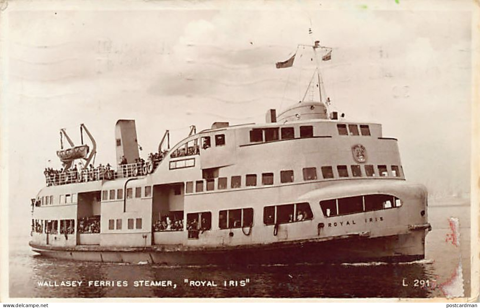 WALLASEY (Ches) Wallasey Ferries Steamer Royal Iris - Sonstige & Ohne Zuordnung