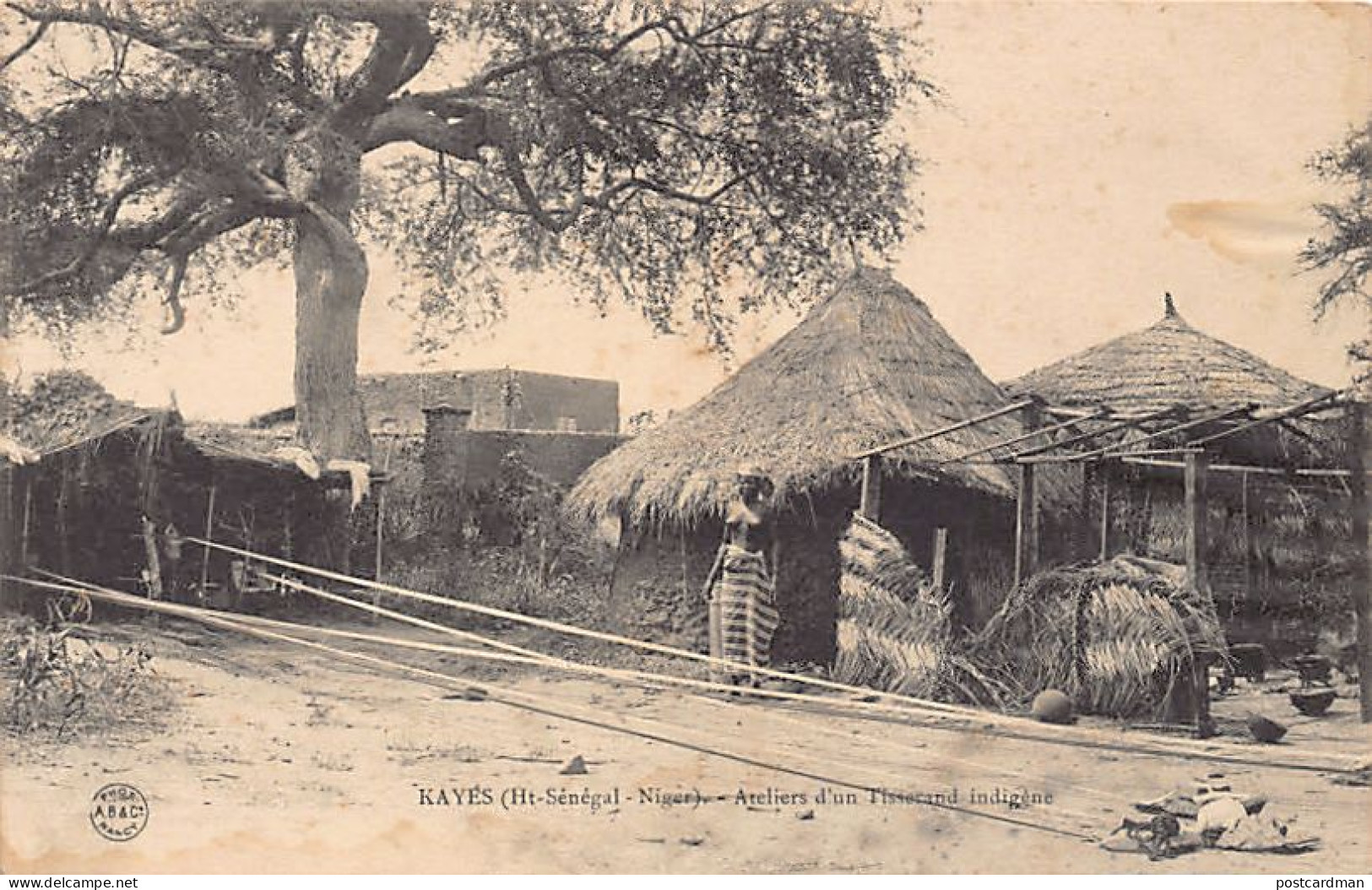 Mali - KAYES - Ateliers D'un Tisserand Indigène - Ed. A. Bergeret  - Malí