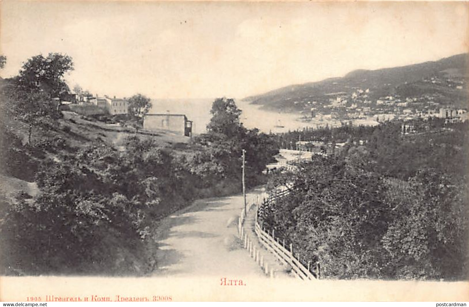 Ukraine - YALTA - General View - Year 1905 - Publ. Stengel & Co. 39008 - Oekraïne