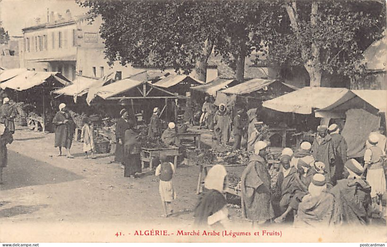 Algérie - Marché Arabe - Légumes Et Fruits - Publicité F. Sénéclauze - Ed. Inconnu 41 - Escenas & Tipos