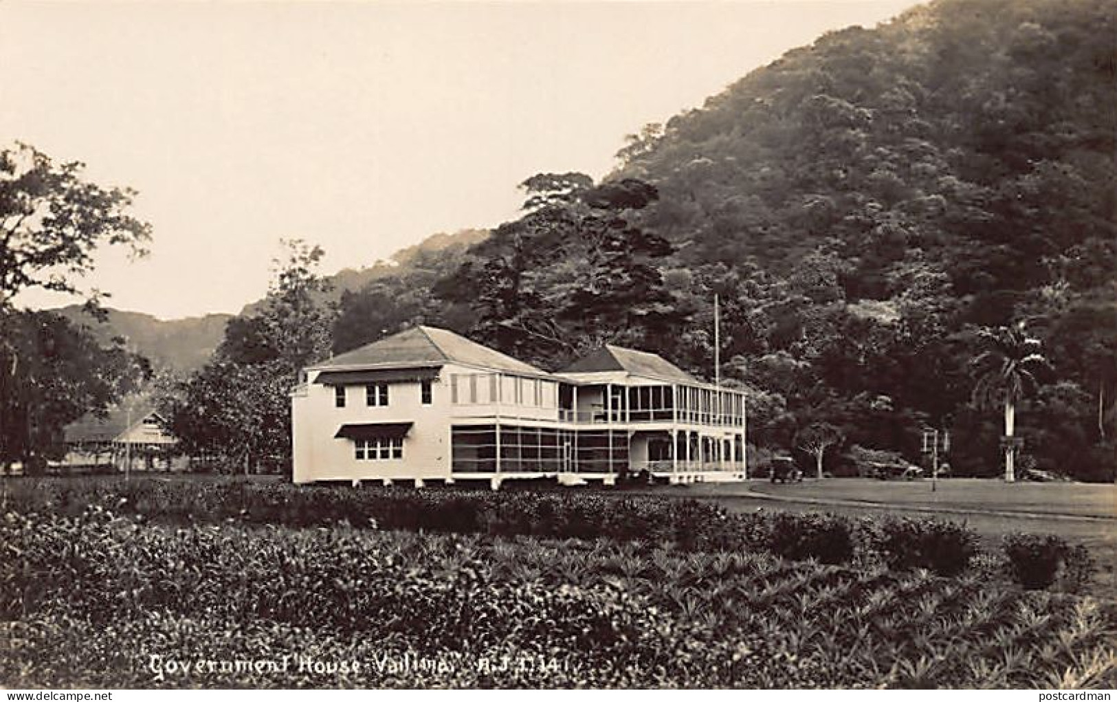 Samoa - VAILIMA - Government House - Villa Vailima - REAL PHOTO A. J. J. 141 - Samoa