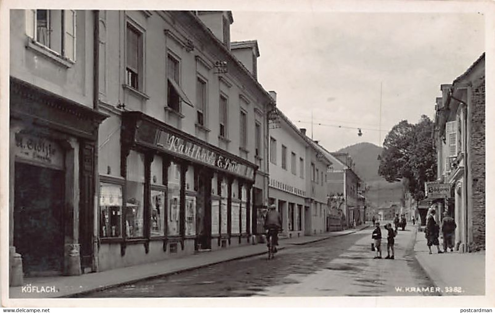 Österreich - Köflach (ST) Einkaufstrasse - Kaufhaus E. Spick - Bäckerei - Tabak - Köflach