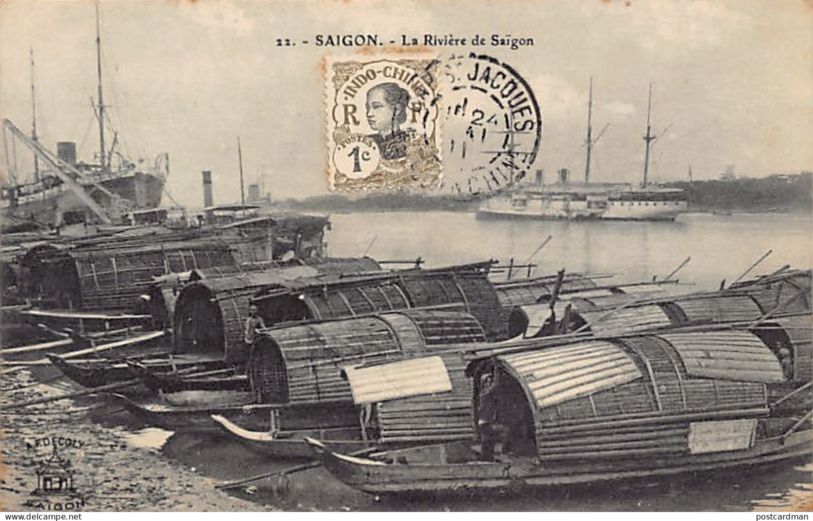 Viet-Nam - SAIGON - La Rivière De Saigon - Ed. A. F. Decoly 22 - Viêt-Nam