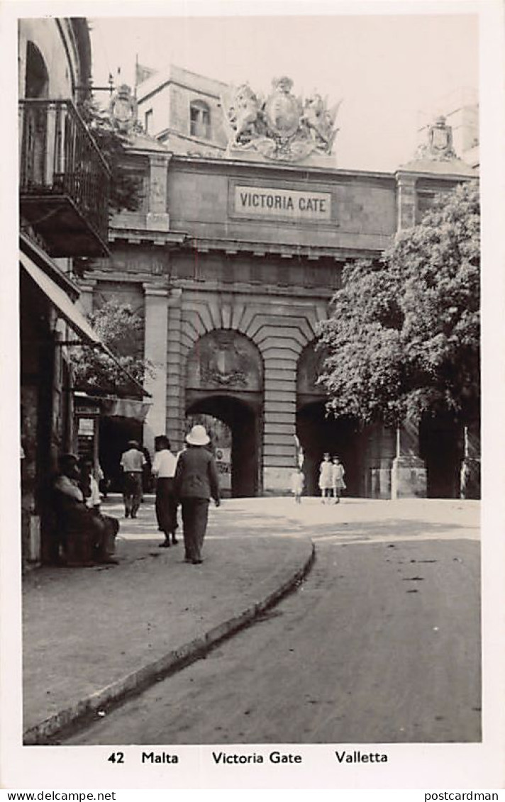 Malta - VALLETTA - Victoria Gate - Publ. Unknown 42 - Malte