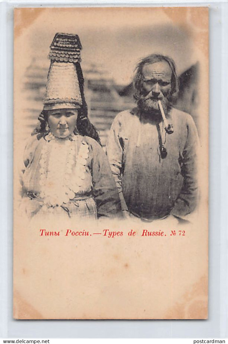 Types Of Russia - Old Peasant And His Daughter - Publ. Scherer, Nabholz And Co. 72 - Russland
