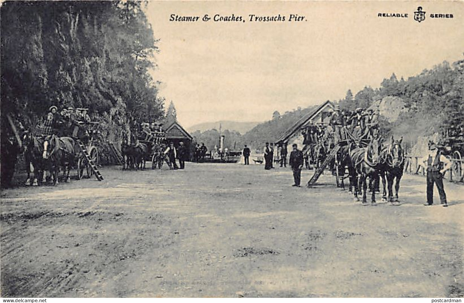 Scotland - TROSSACHS Pier Steamer & Coaches - Stirlingshire