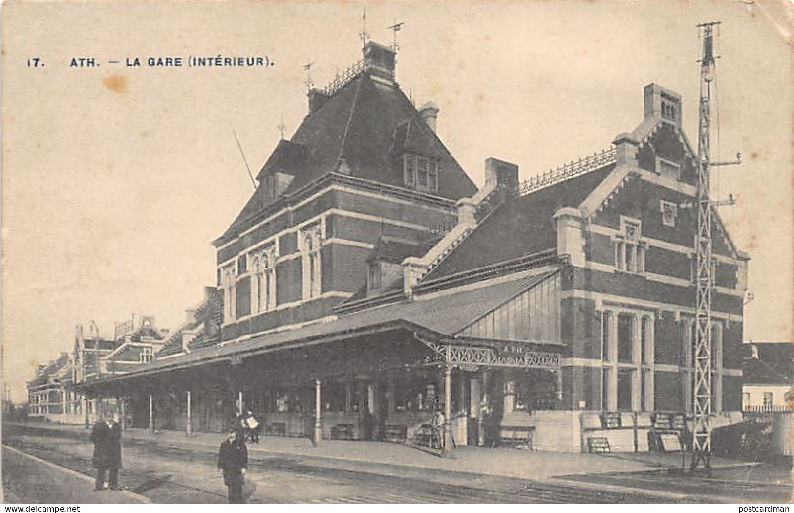 Belgique - ATH (Hainaut) La Gare (intérieur) - Ath