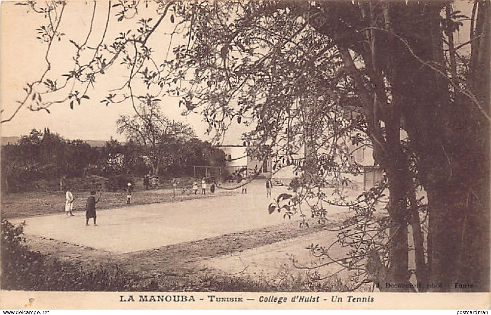 Tunisie - LA MANOUBA - Le Tennis Du Collège D'Hulst - Ed. Inconnu - Tunisia