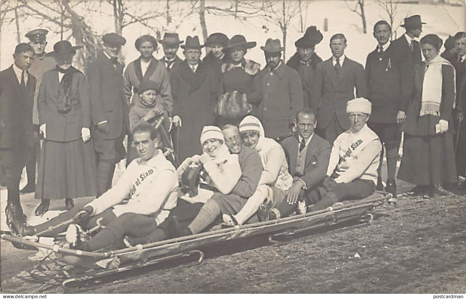 DAVOS (GR) King Of Siam - Bobsleigh - Bob - Bobsled - FOTOKARTE Jahr 1917 - Verlag Unbekannt  - Davos