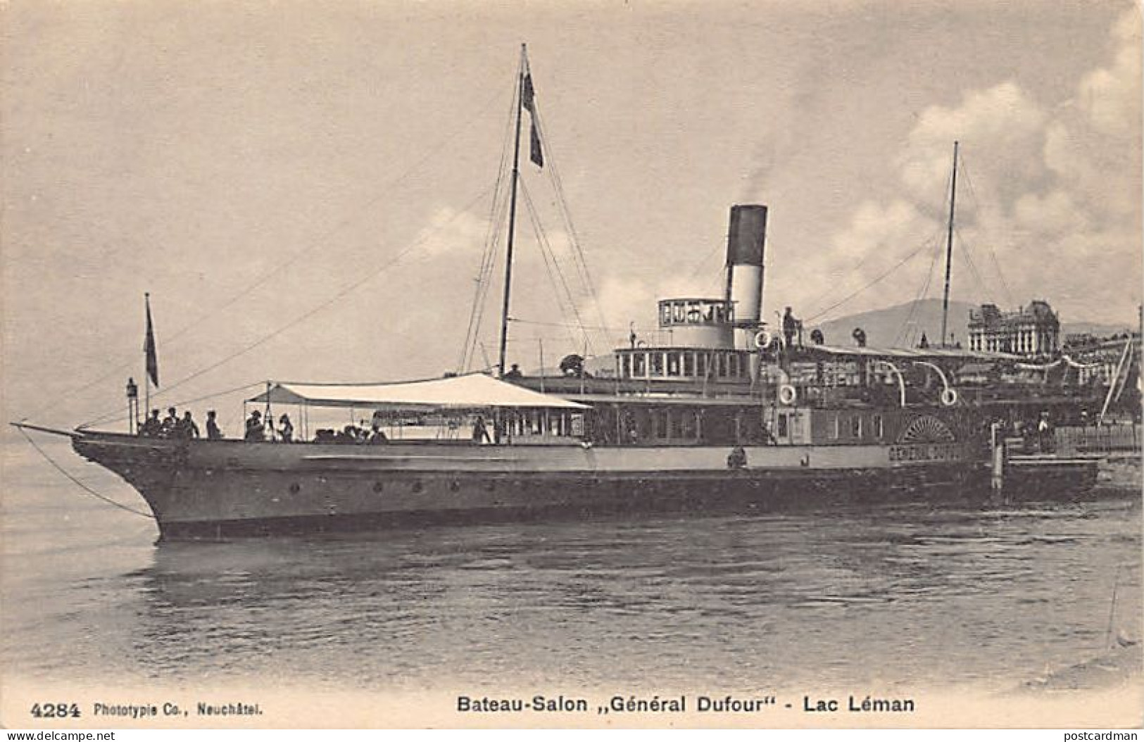 Suisse - Lac Léman (VD) Bateau-Salon Général Dufour - Ed. C.P.N. 4284 - Autres & Non Classés