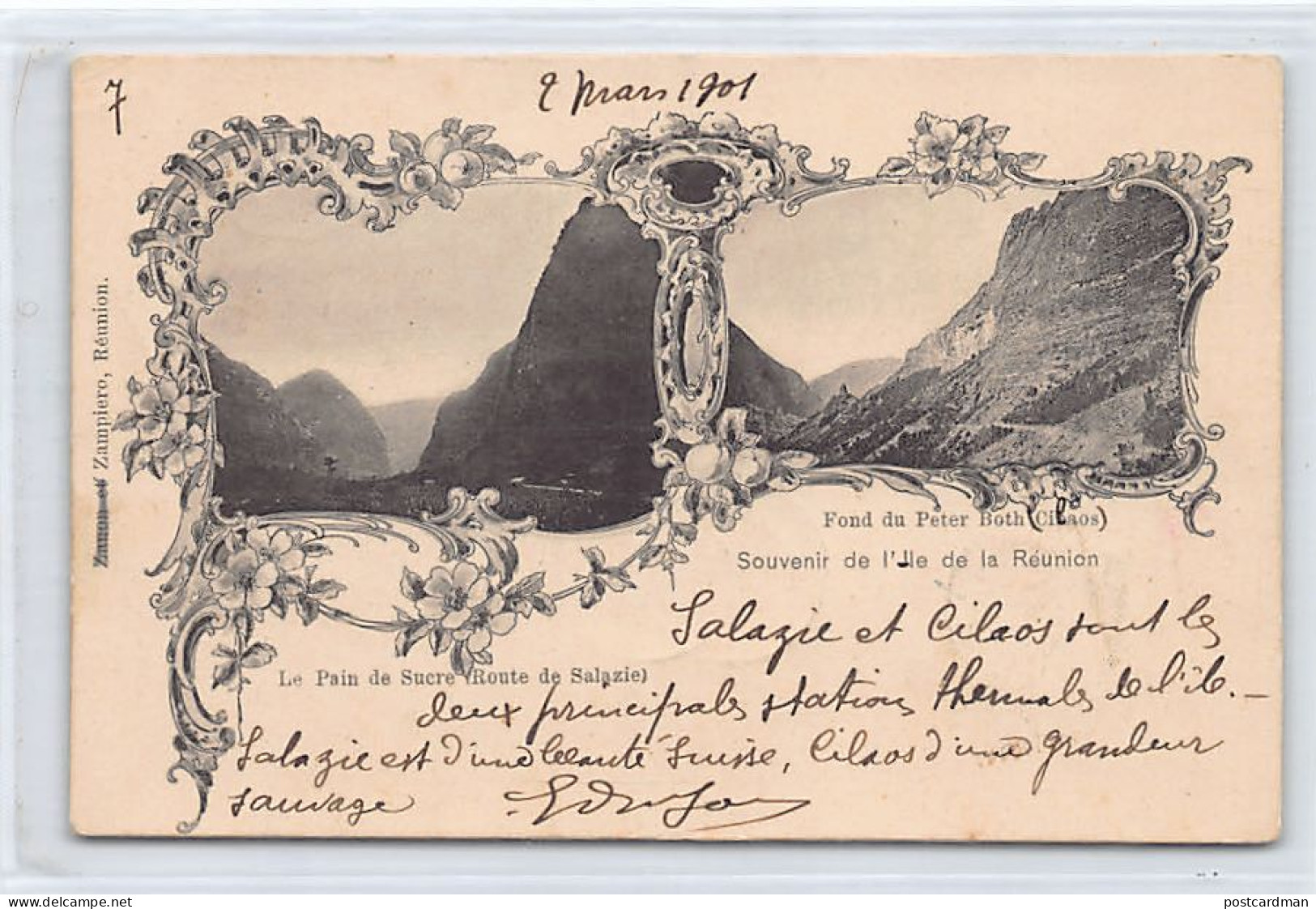 La Réunion - Le Pain De Sucre (Route De Salazie) - Fond Du Peter Both (Cilaos) - CARTE PRÉCURSEUR Voir Timbre Et Oblitér - Sonstige & Ohne Zuordnung