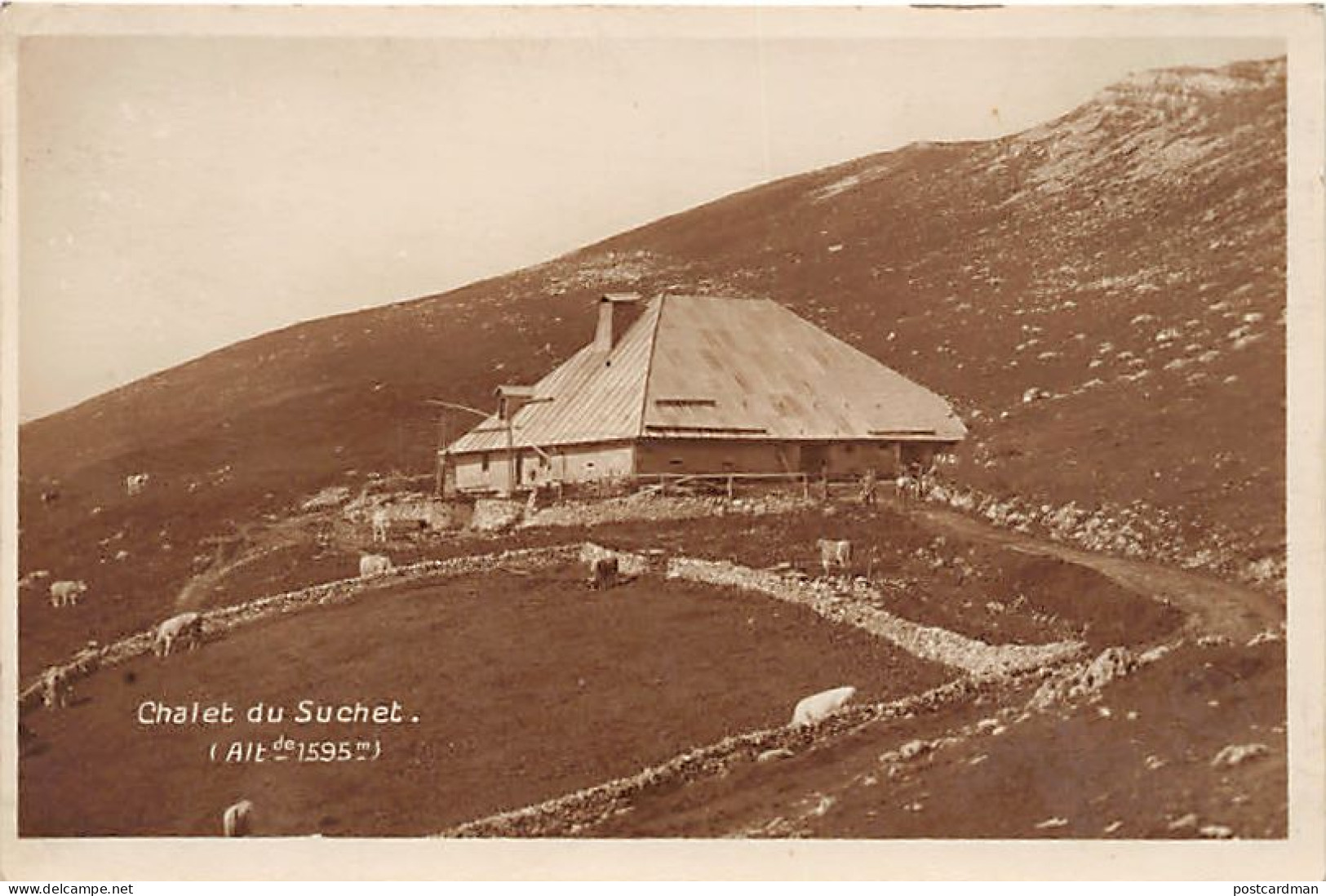 Suisse - Chalet Du Suchet (VD) Alt De 1595 M. - Ed. A. Deriaz 5.208 - Autres & Non Classés