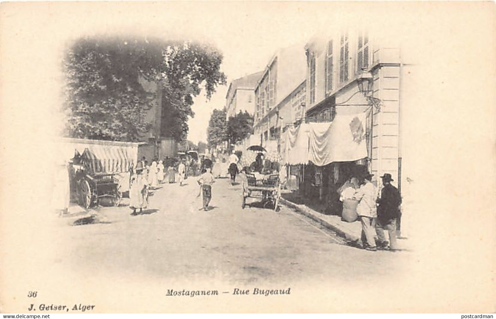 MOSTAGADEM - Rue Bugeaud - Ed. J. Geiser 36 - Mostaganem