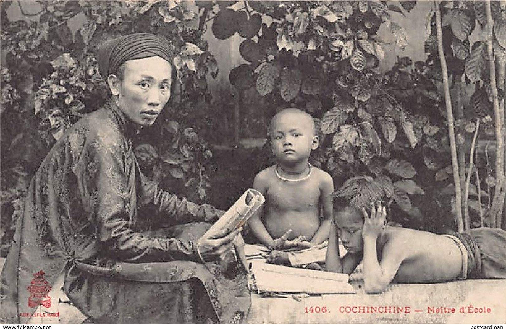Viet-Nam - Cochinchine - Mâitre D'école - Ed. P. Dieulefils 1406 - Vietnam