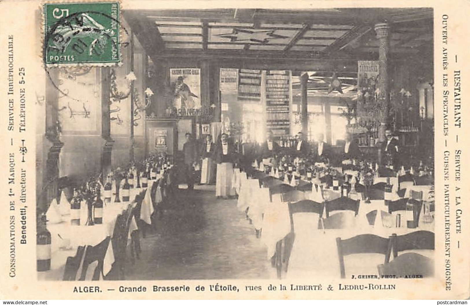 ALGER Grande Brasserie De L'Etoile, Rues De La Liberté Et Ledru-Rollin - Algiers