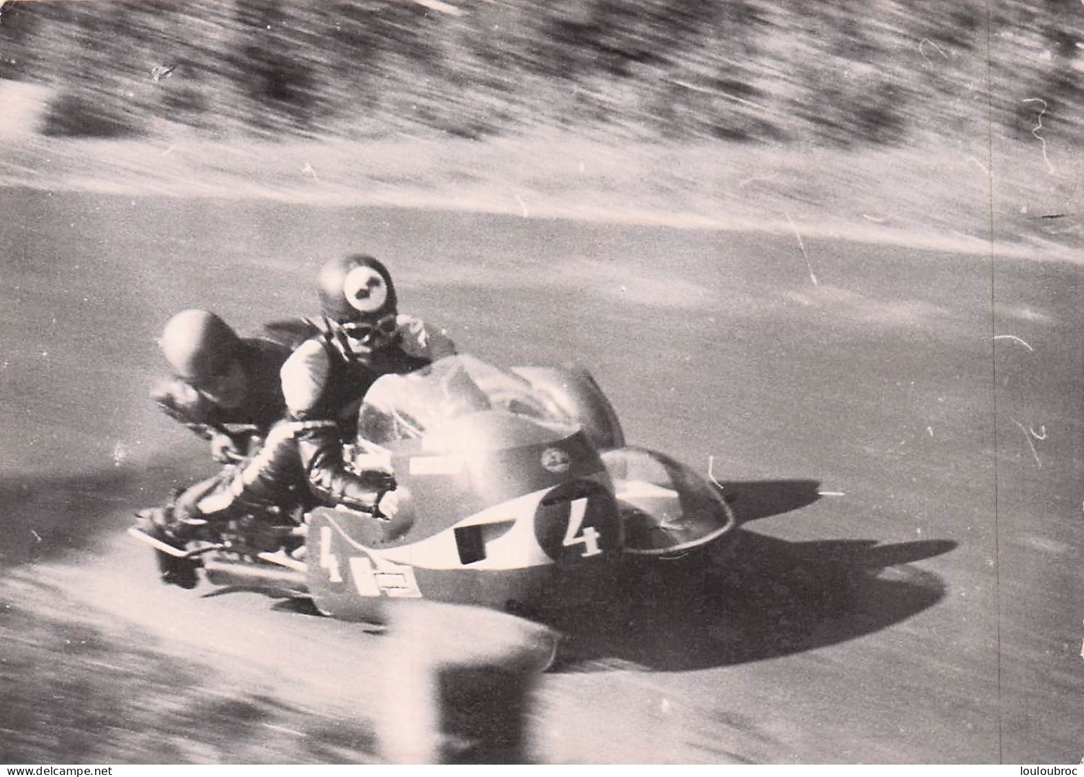 COURSE DE SIDE-CAR MOTO   PHOTO 13 X 9 CM - Sports