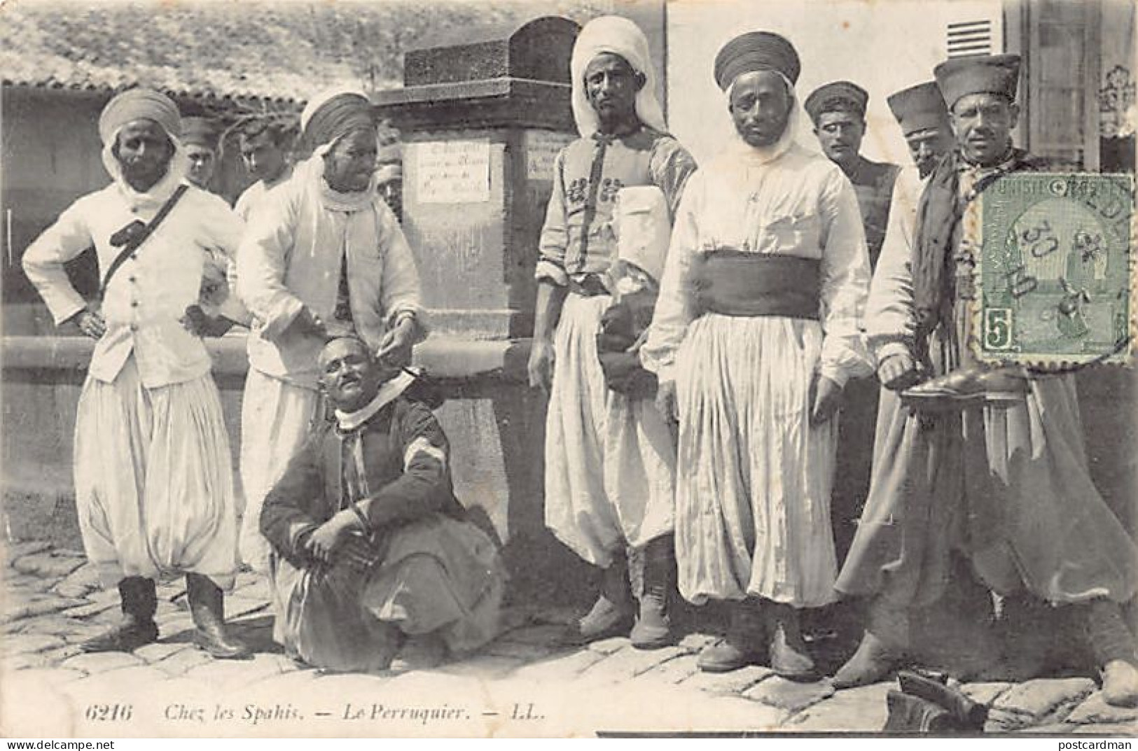 Algérie - Armée D'Afrique - Chez Les Spahis - Le Perruquier - Ed. LL Lévy 6216 - Andere & Zonder Classificatie
