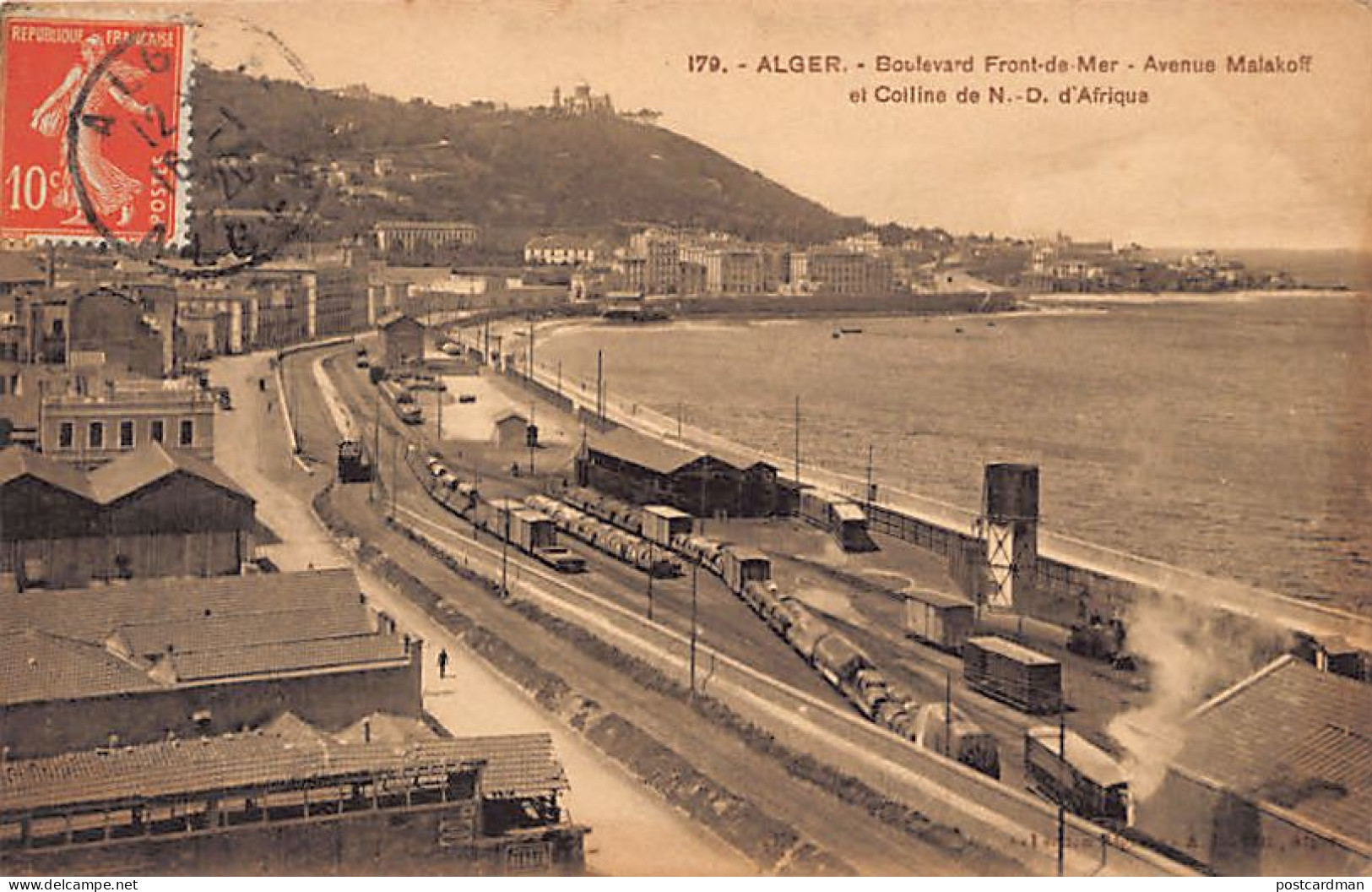  ALGER - Boulevard Front De Mer - La Gare - Avenue Malakoff Et Colline De N.-D. D'Afrique - Algiers