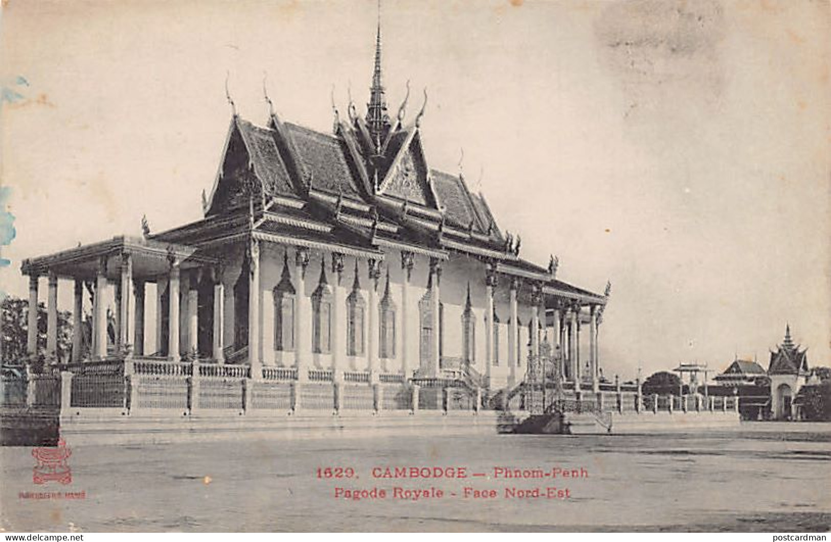 Cambodge - PHNOM PENH - Pagode Royale - Face Nord-Est - Ed. P. Dieulefils 1629 - Camboya