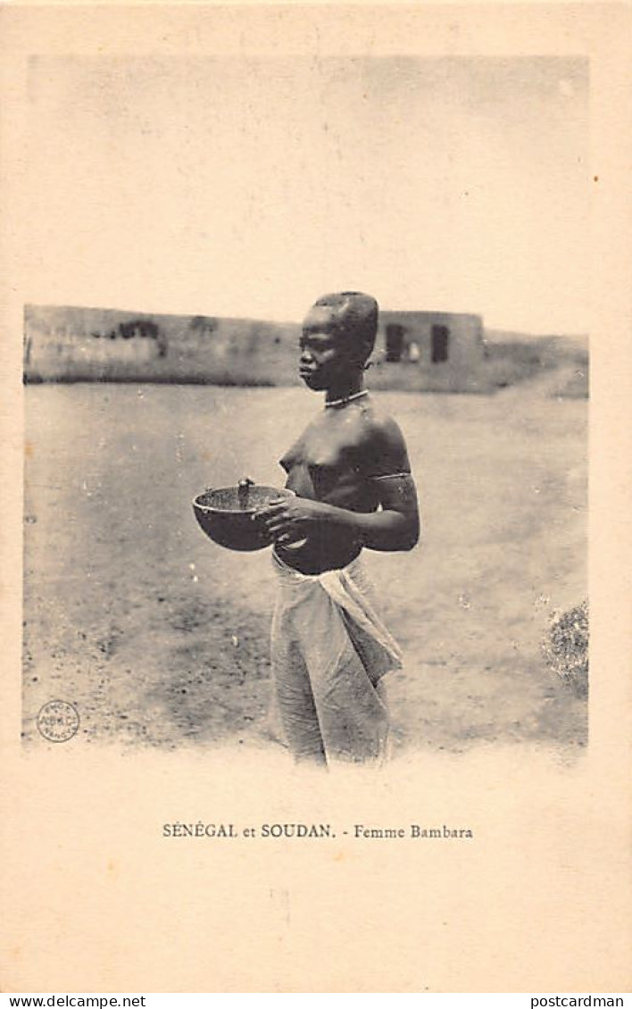 MALI - Nu Ethnique - Femme Bambara - Ed. A. Bergeret  - Malí