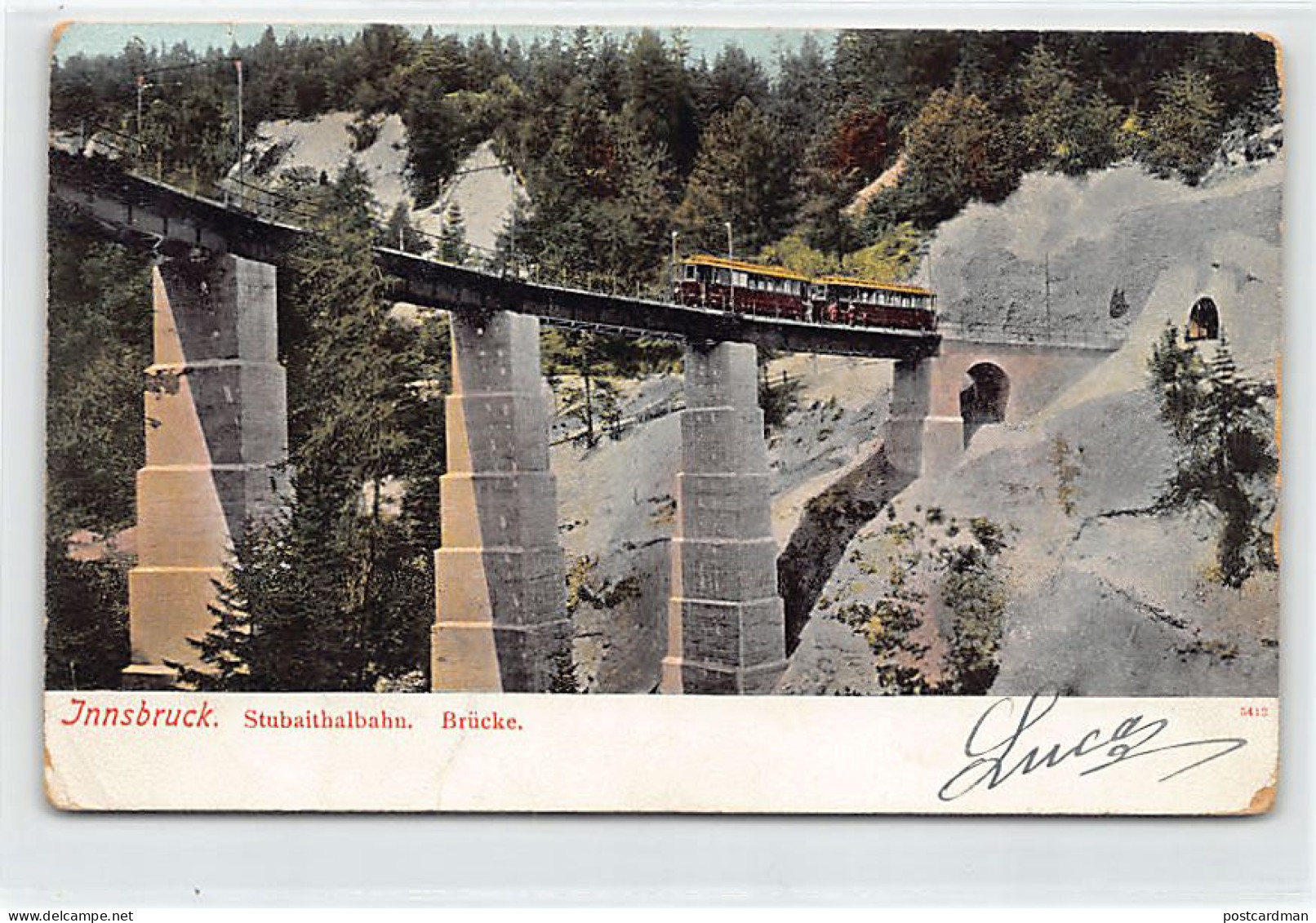 Österreich - Innsbruck (T) Stubaithalbahn - Brücke - Karte Beschädigt, Siehe Scan - Innsbruck