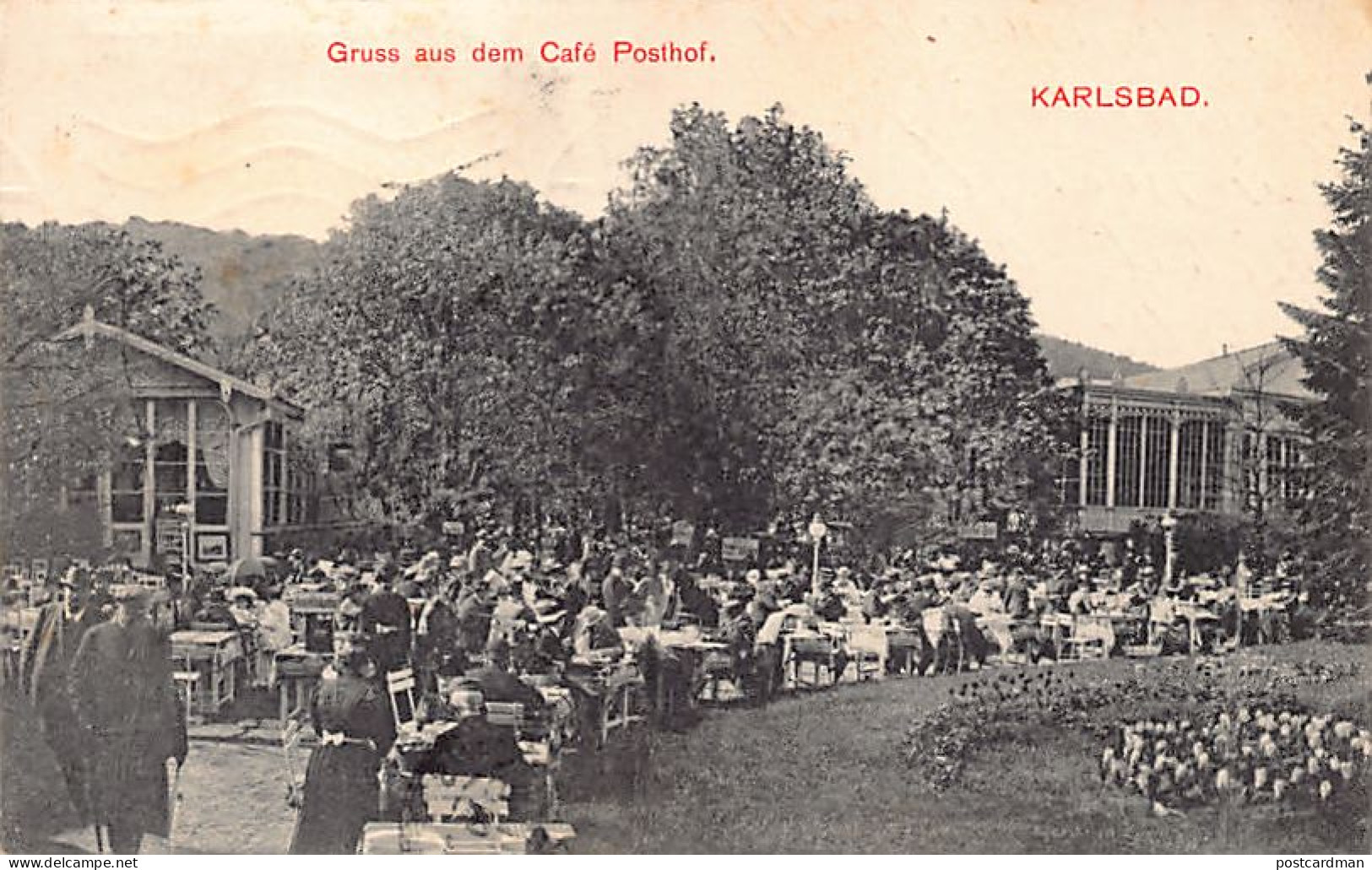 Czech Rep. - KARLOVY VARY Karlsbad - Gruss Aus Dem Café Posthof - Tchéquie