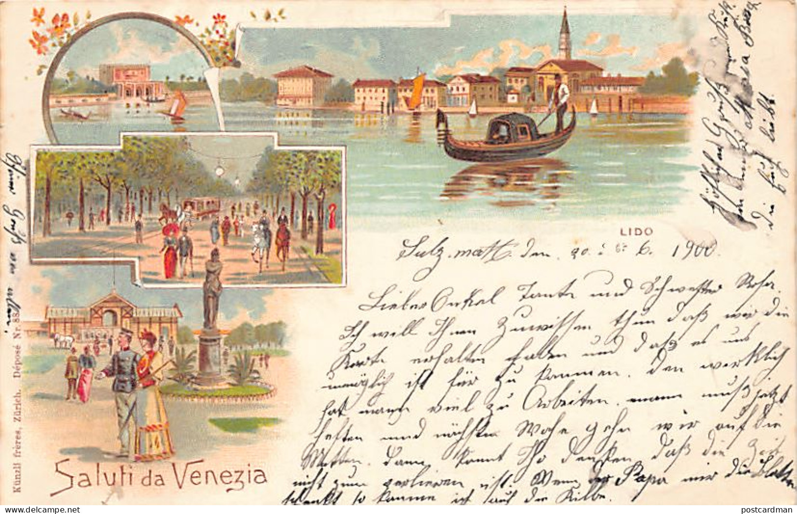 VENEZIA - Litografia - Ed. Künzli 88 - Venezia (Venedig)