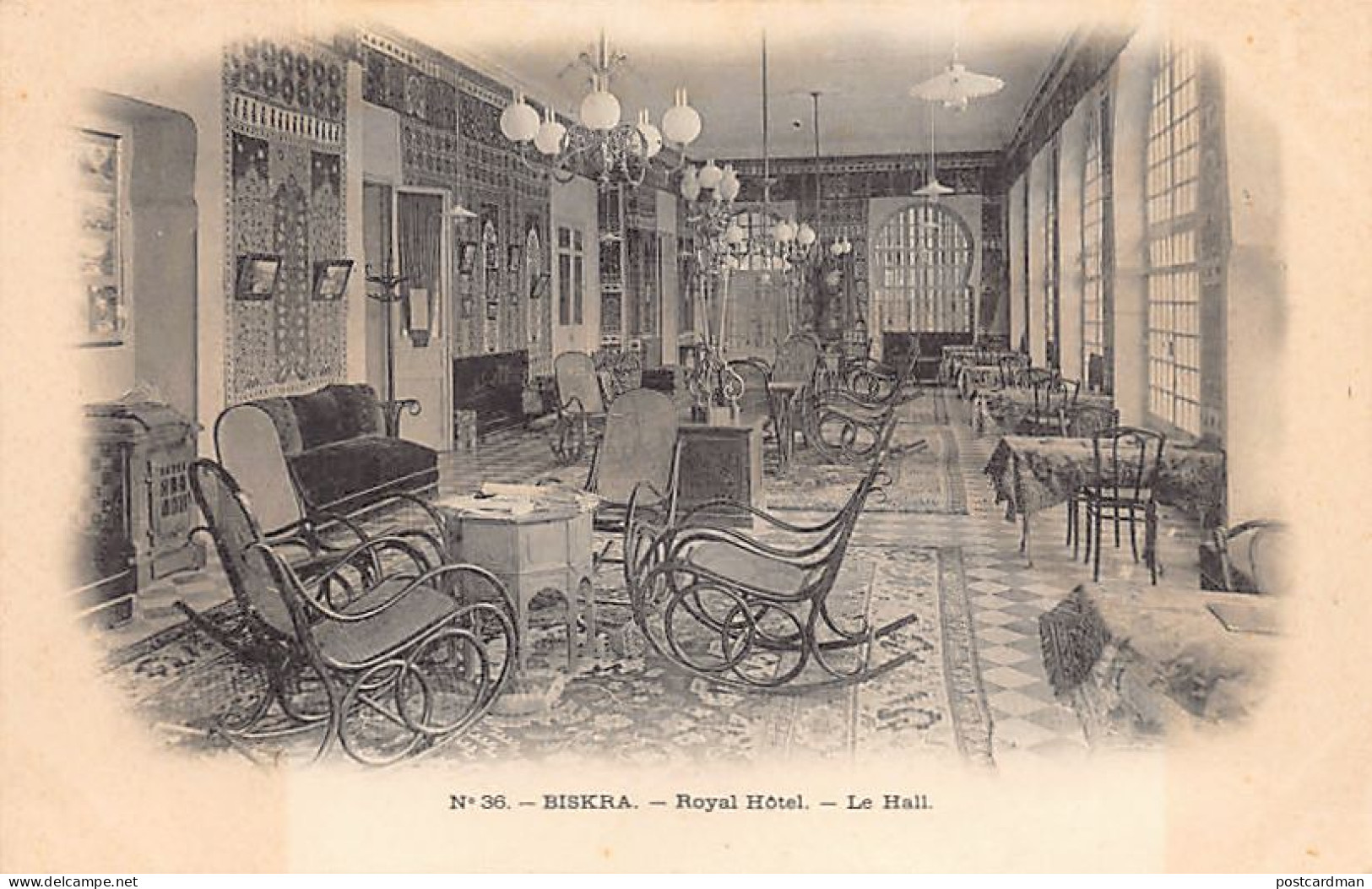 Algérie - BISKRA - Royal Hôtel - Le Hall - Ed. Inconnu 36 - Biskra