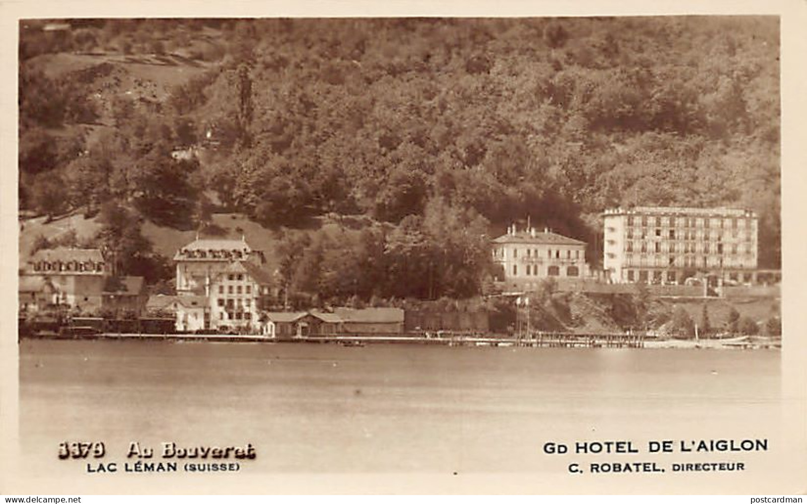 BOUVERET (VS) Grand Hôtel De L'Aiglon C. Robatel Directeur - Lac Léman - Ed. R.E. Chapallaz 3379 - Autres & Non Classés