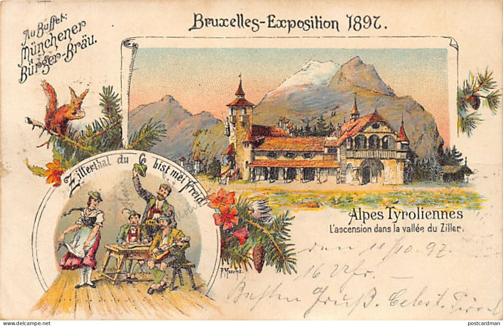 Bruxelles Exposition 1897 - Alpes Tyroliennes - Zillerthal - Mostre Universali