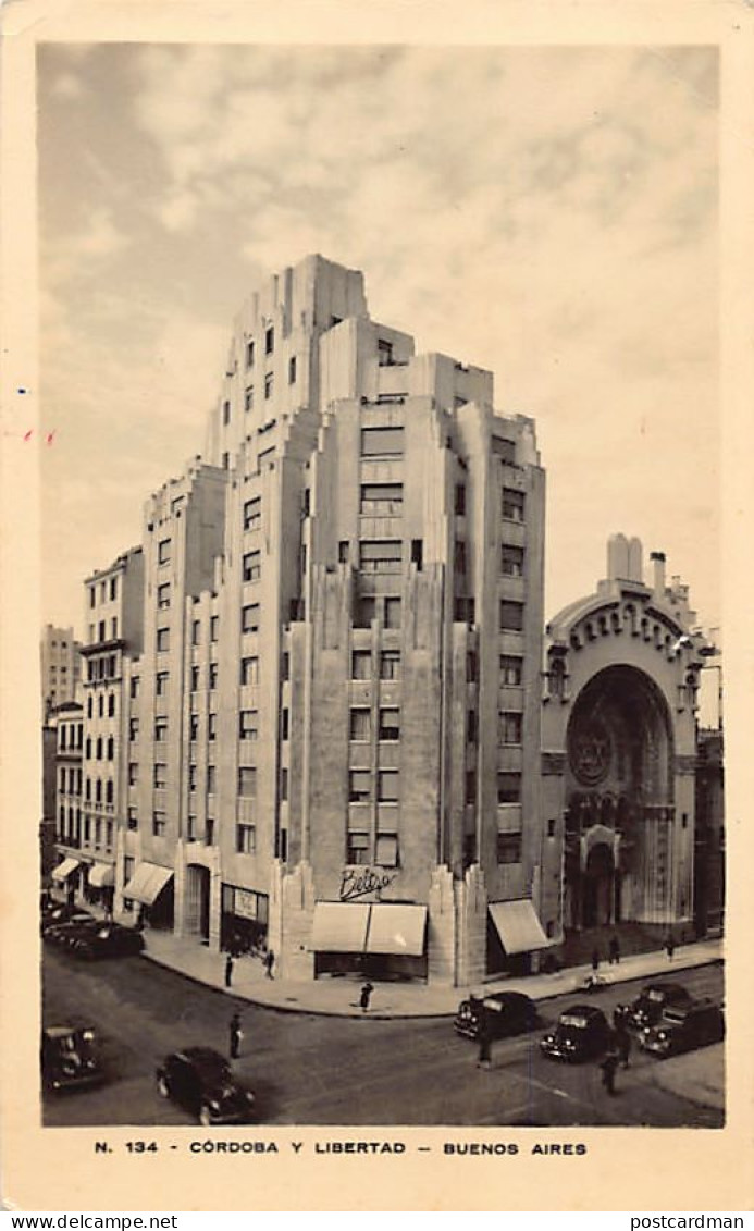 JUDAICA - Argentina - BUENOS AIRES - The Synagogue At The Corner Of Cordoba & Libertad - Publ. Unknown 134 - Judaika