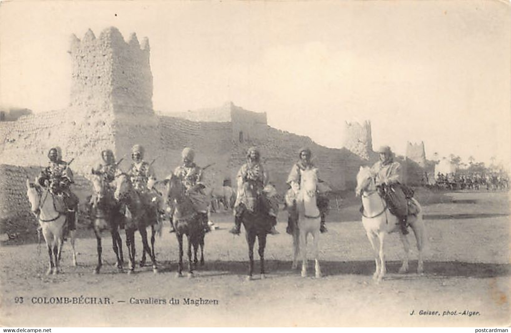 COLOMB BÉCHAR - Cavaliers Du Maghzen (Maroc) - Ed. J. Geiser 93 - Bechar (Colomb Béchar)