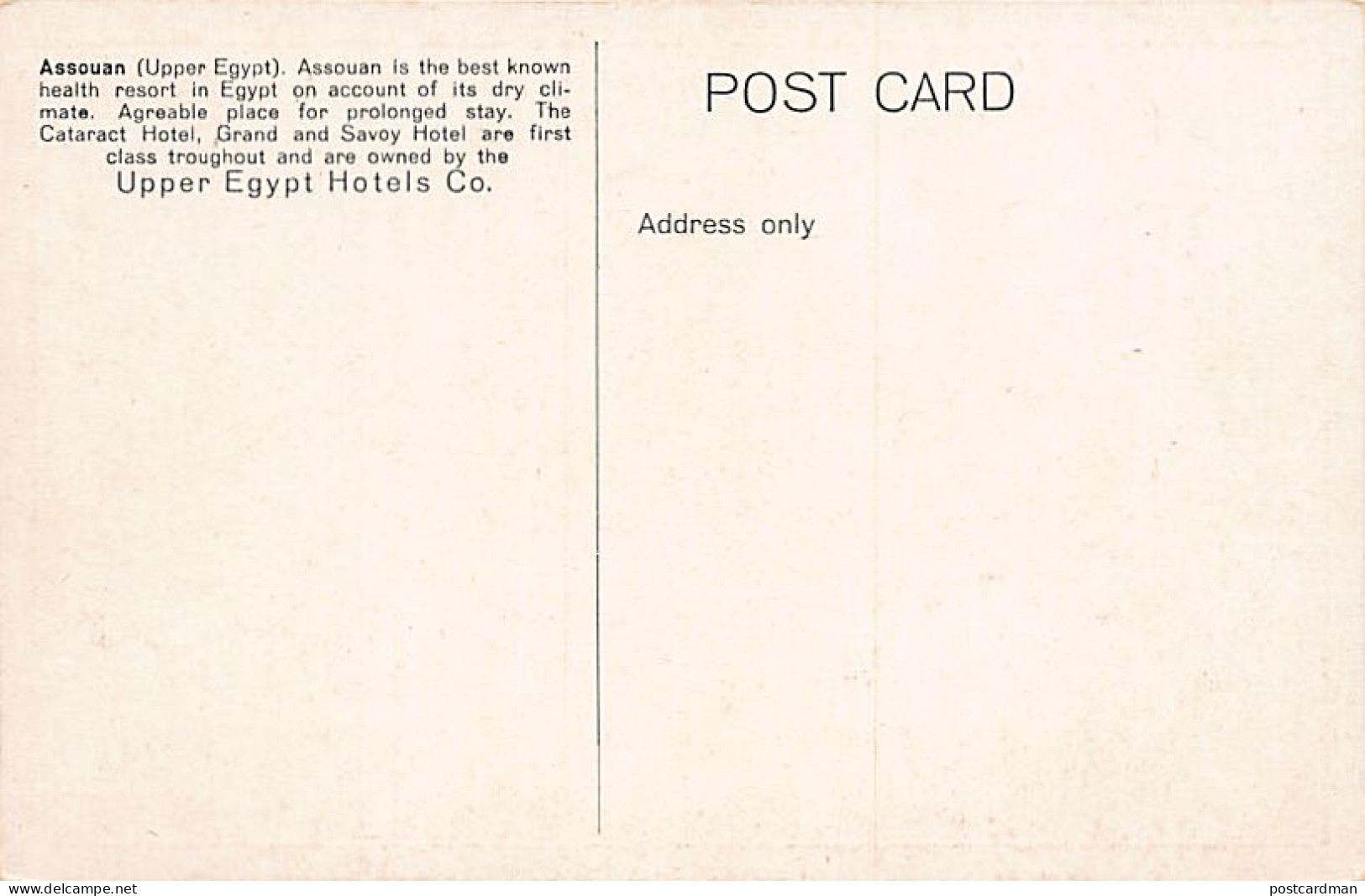 Egypt - ASWAN - Cataract Hotel, From A Painting By Tony Binder (Year 1924) - Publ. Unknwon  - Asuán