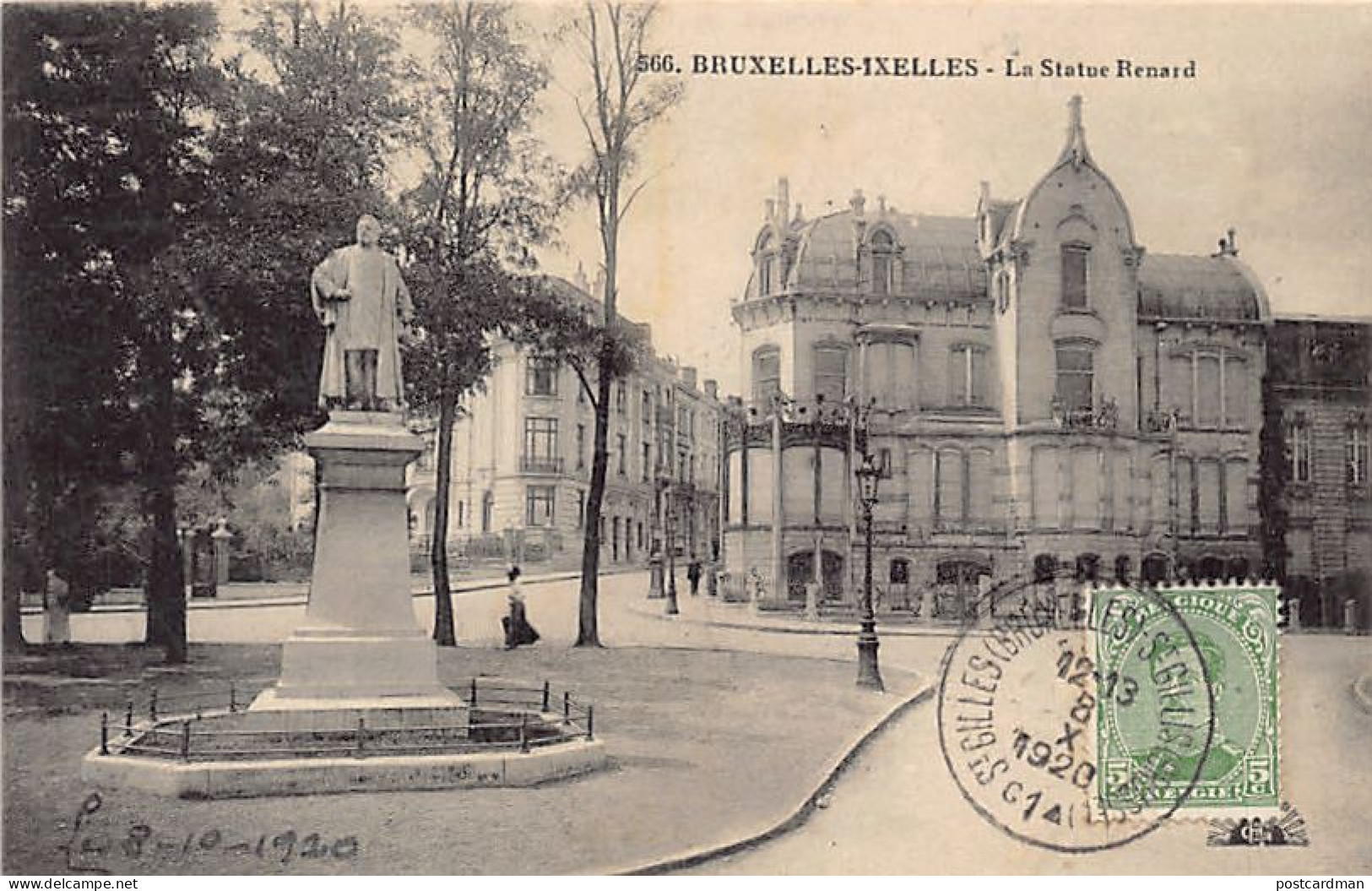 IXELLES (Brux.-Cap.) La Statue Renard - Ed. Henri Georges 566 - Elsene - Ixelles