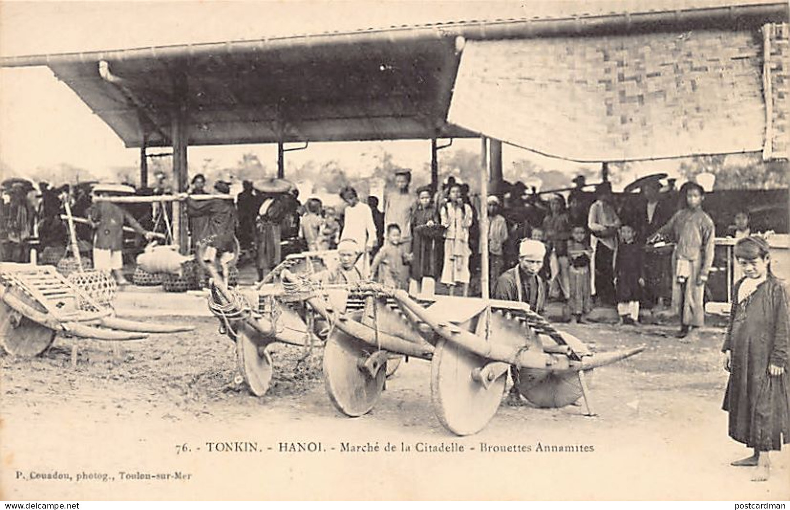 Vietnam - HANOI - Marché De La Citadelle - Brouettes Annamites - Ed. P. Couadou 76 - Viêt-Nam