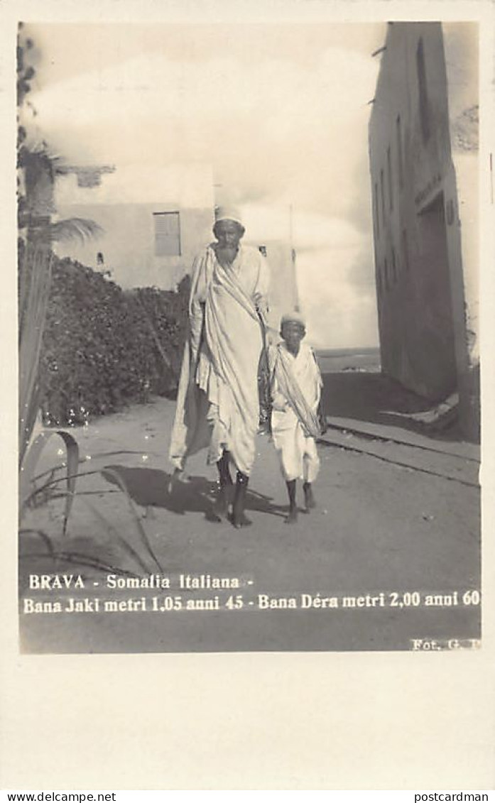 Somalia - BRAVA - Bana Jaki, Darf, And Bana Déra, Giant - REAL PHOTO. - Somalië