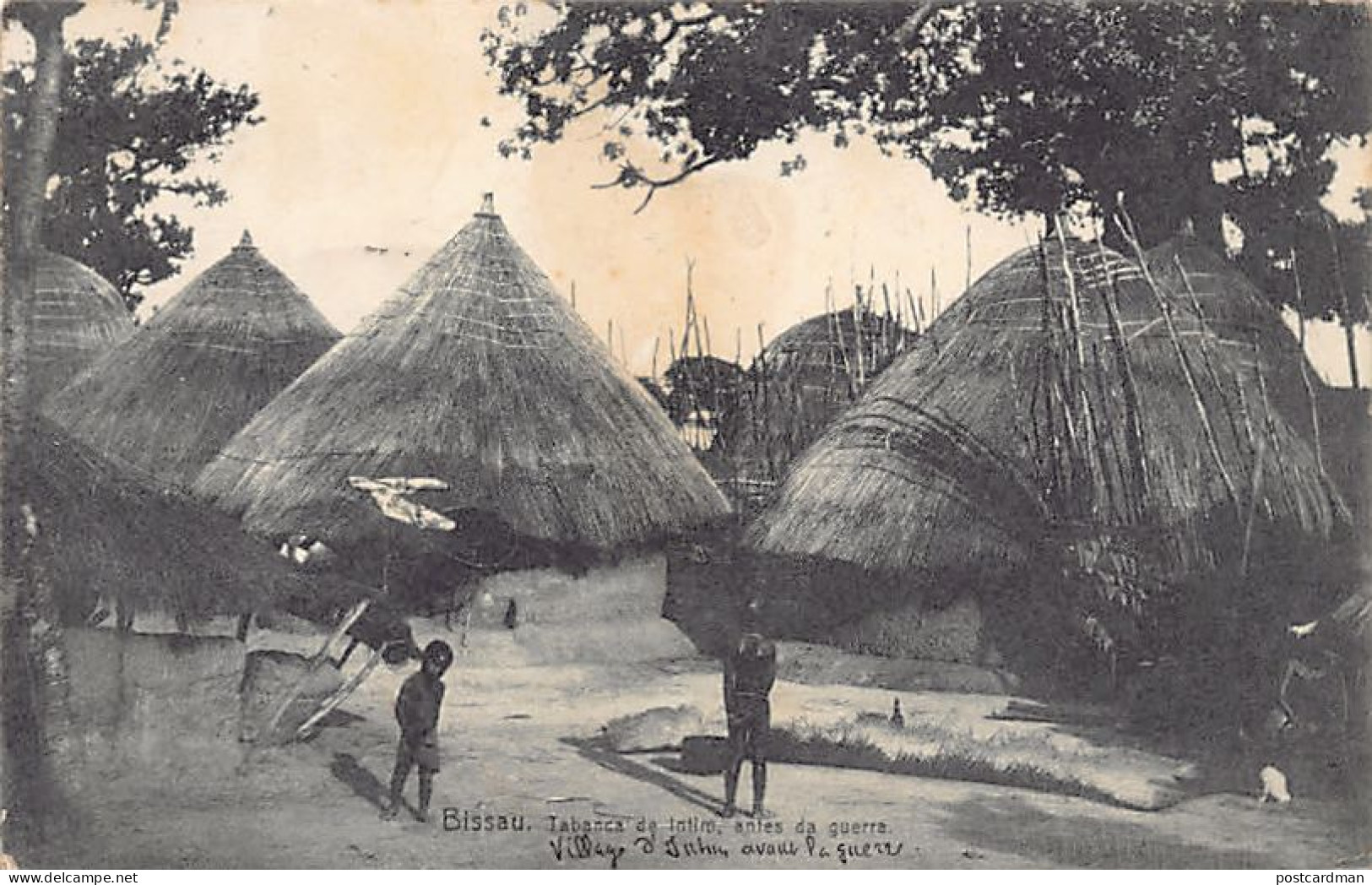 Guinea Bissau - War Of 1908 - Village Of Intil Before The War - Publ. Unknown  - Guinea-Bissau