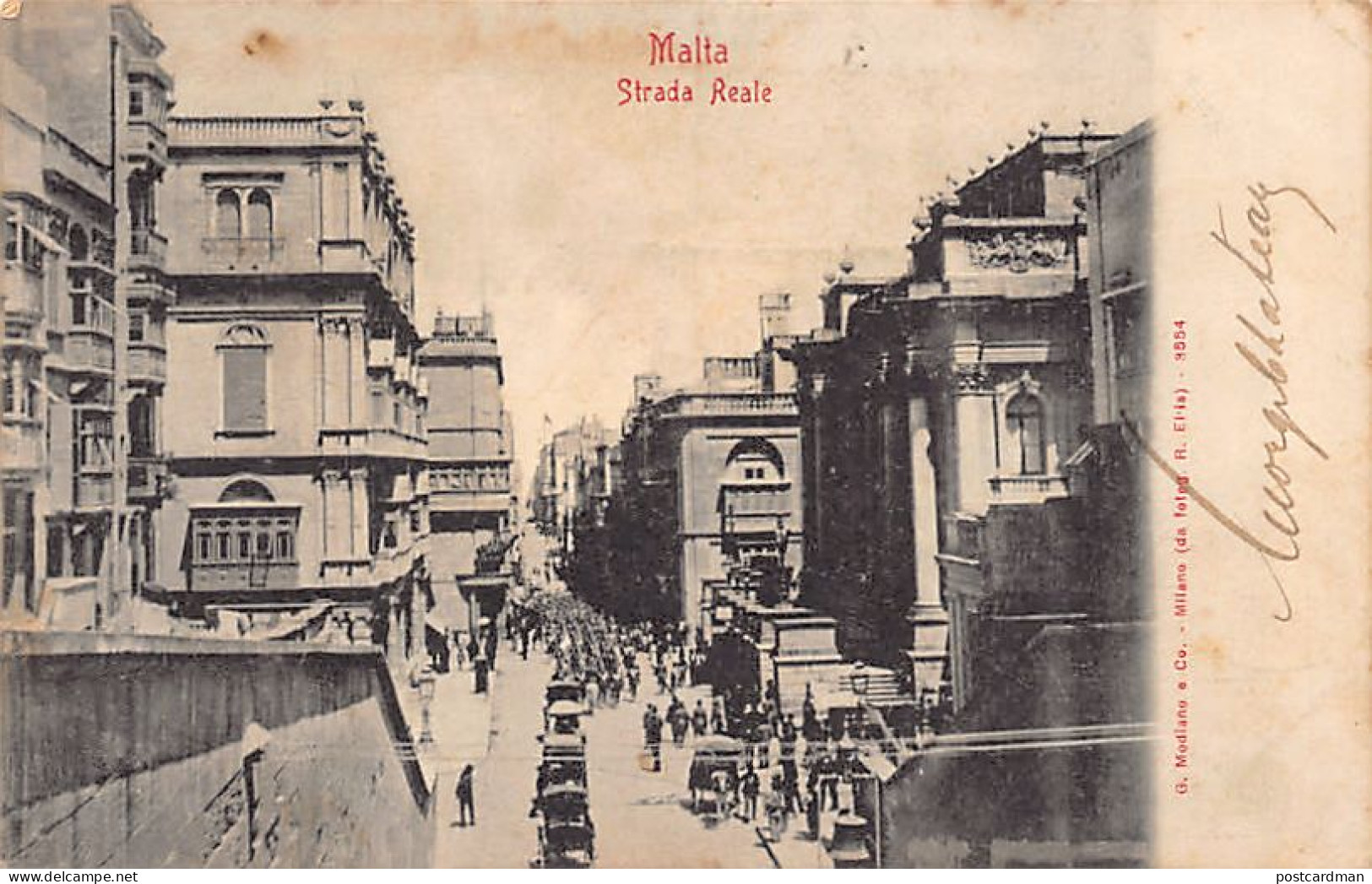 Malta - VALETTA - Strada Reale - Publ. G. Modiano E Co. 3554 - Malta
