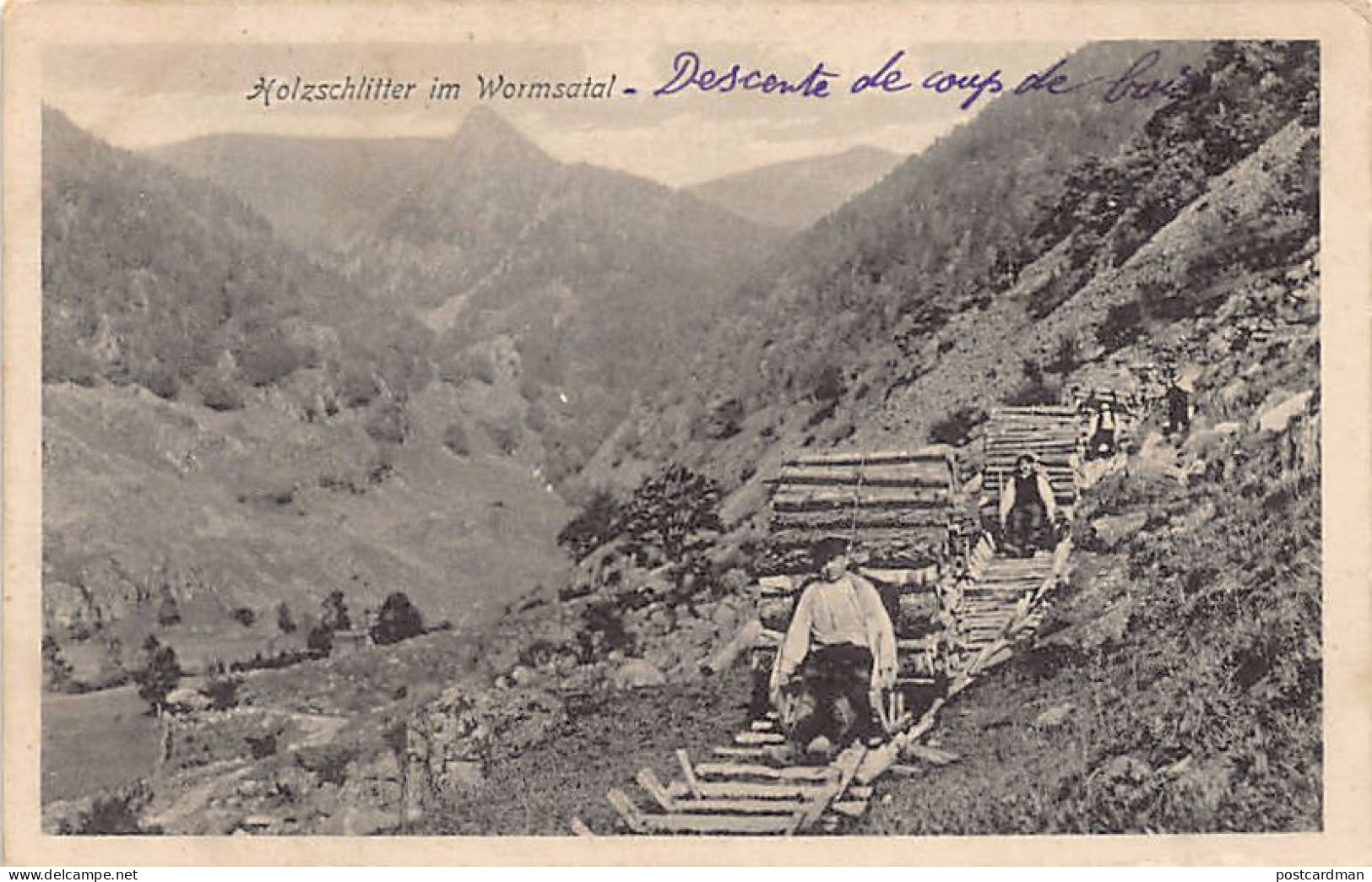 VALLEE DE LA WORMSA - Descente De Coups De Bois - Ed . Oberelsässiche Verlagsanstalt A.- G Colmar - Autres & Non Classés