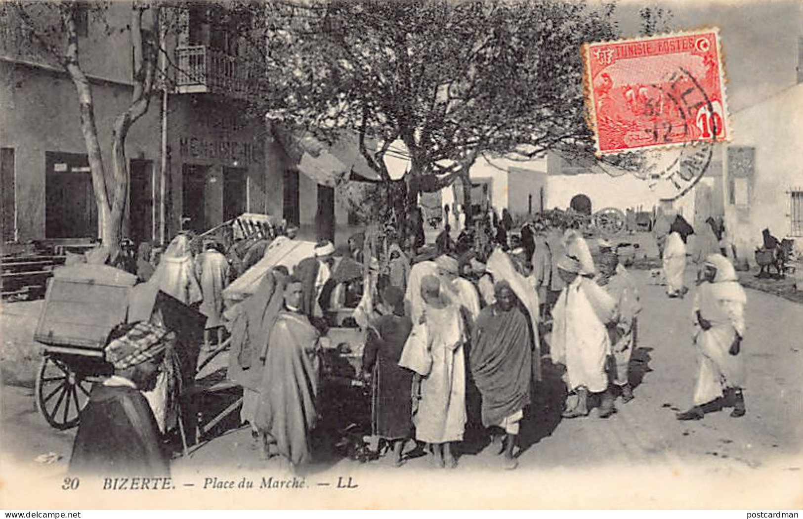 Tunisie - BIZERTE - Place Du Marché - Ed. L.L. Levy 30 - Tunisia