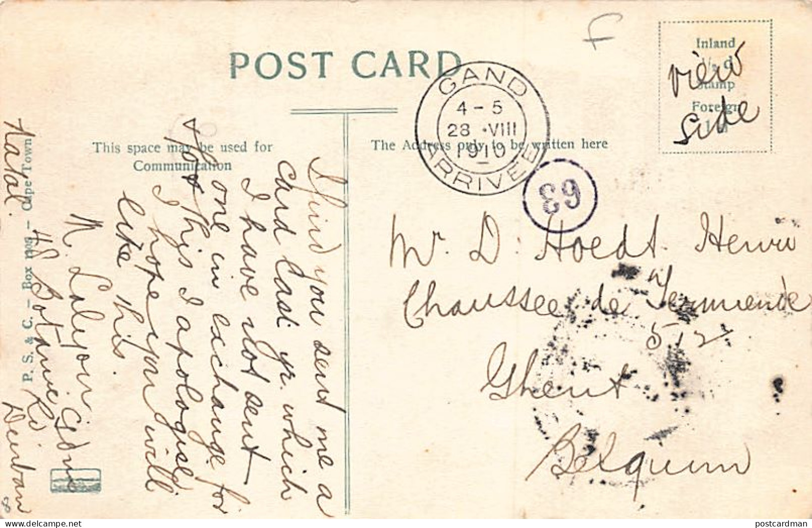 South Africa - Greetings From Durban - Publ. P. S. & Co.  - South Africa