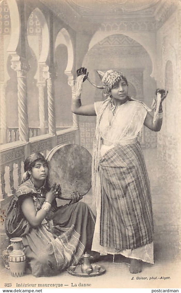 Algérie - Intérieur Mauresque - La Danse - Ed. J. Geiser 323 - Vrouwen