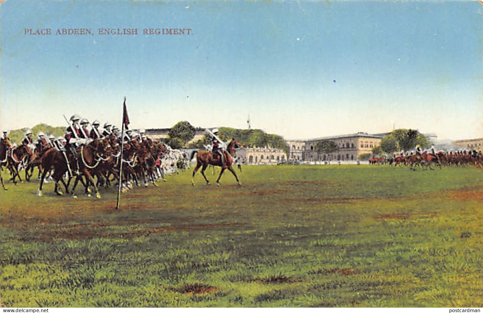 Egypt - CAIRO - English Cavalry Regiment Parading On Aberdeen Square - Publ. The Cairo Postcard Trust 615 - Le Caire