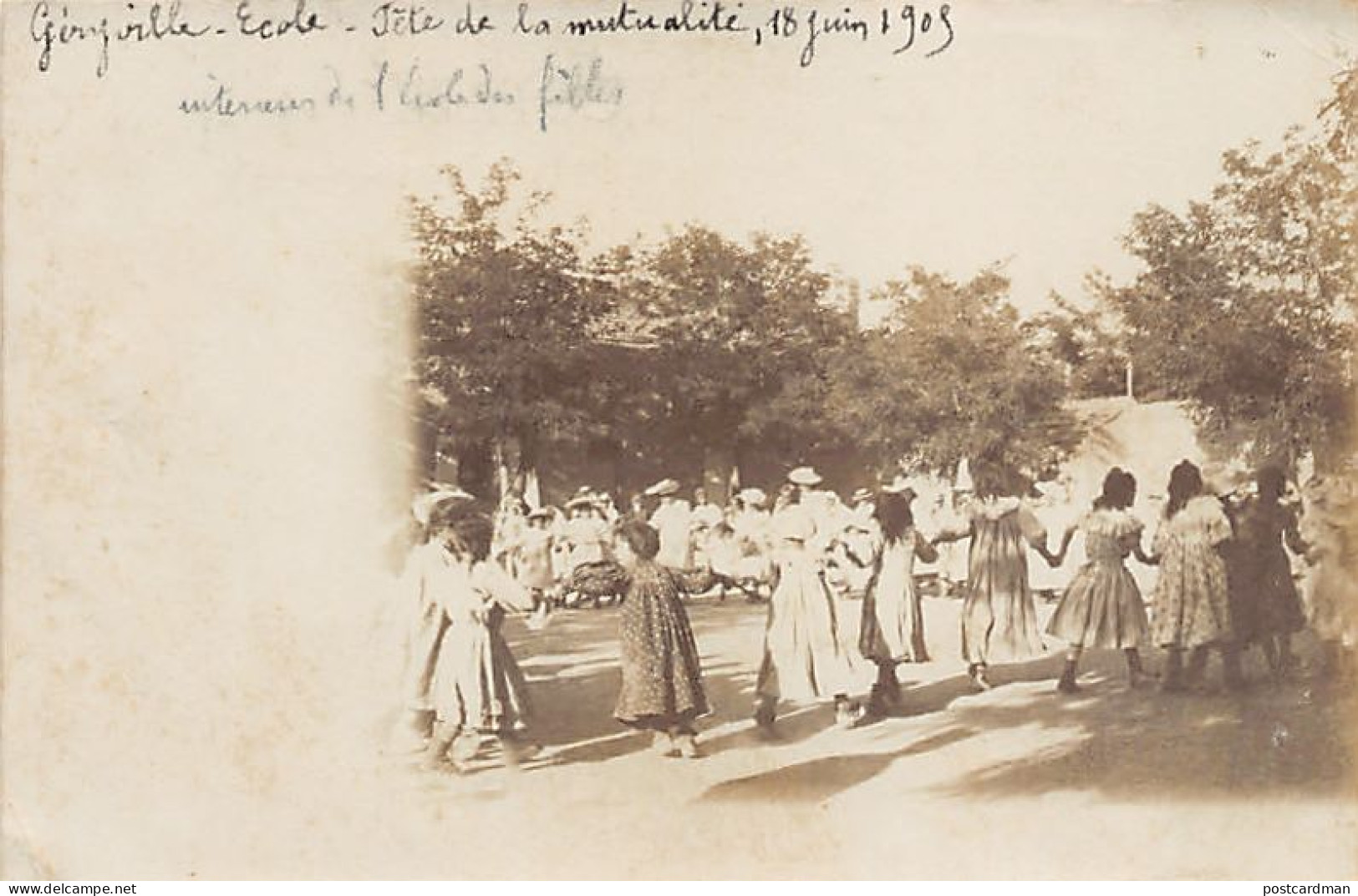 GÉRYVILLE El Bayadh - Ecole - Fête De La Mutualité 18 Juin 1909 - CARTE PHOTO - Autres & Non Classés