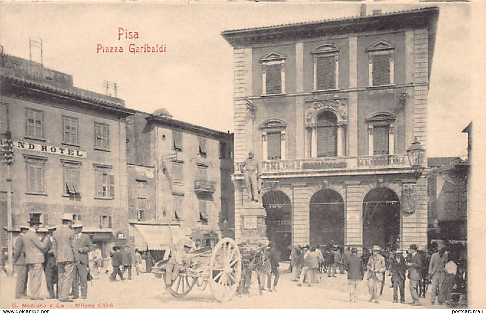 PISA - Piazza Garibaldi - Grand Hotel - Pisa