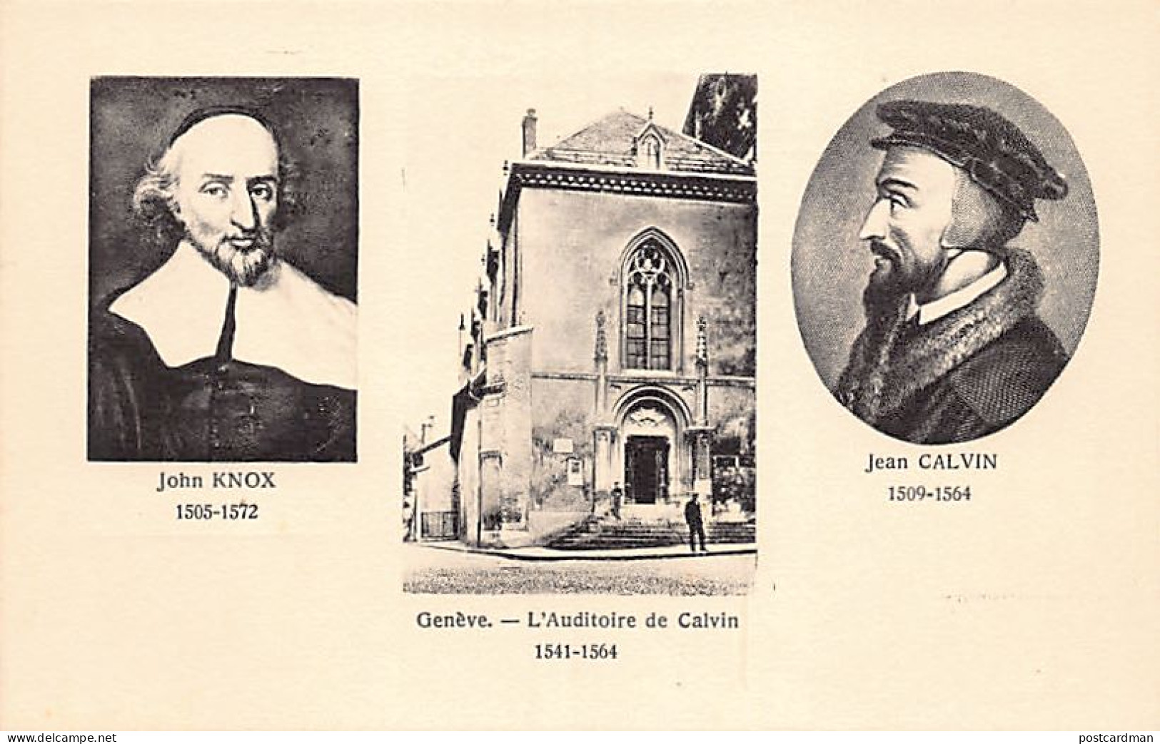 GENÈVE - Multivues - L' Auditoire De Calvin - Joh Knox - Jean Calvin - Ed. A.H.  - Genève