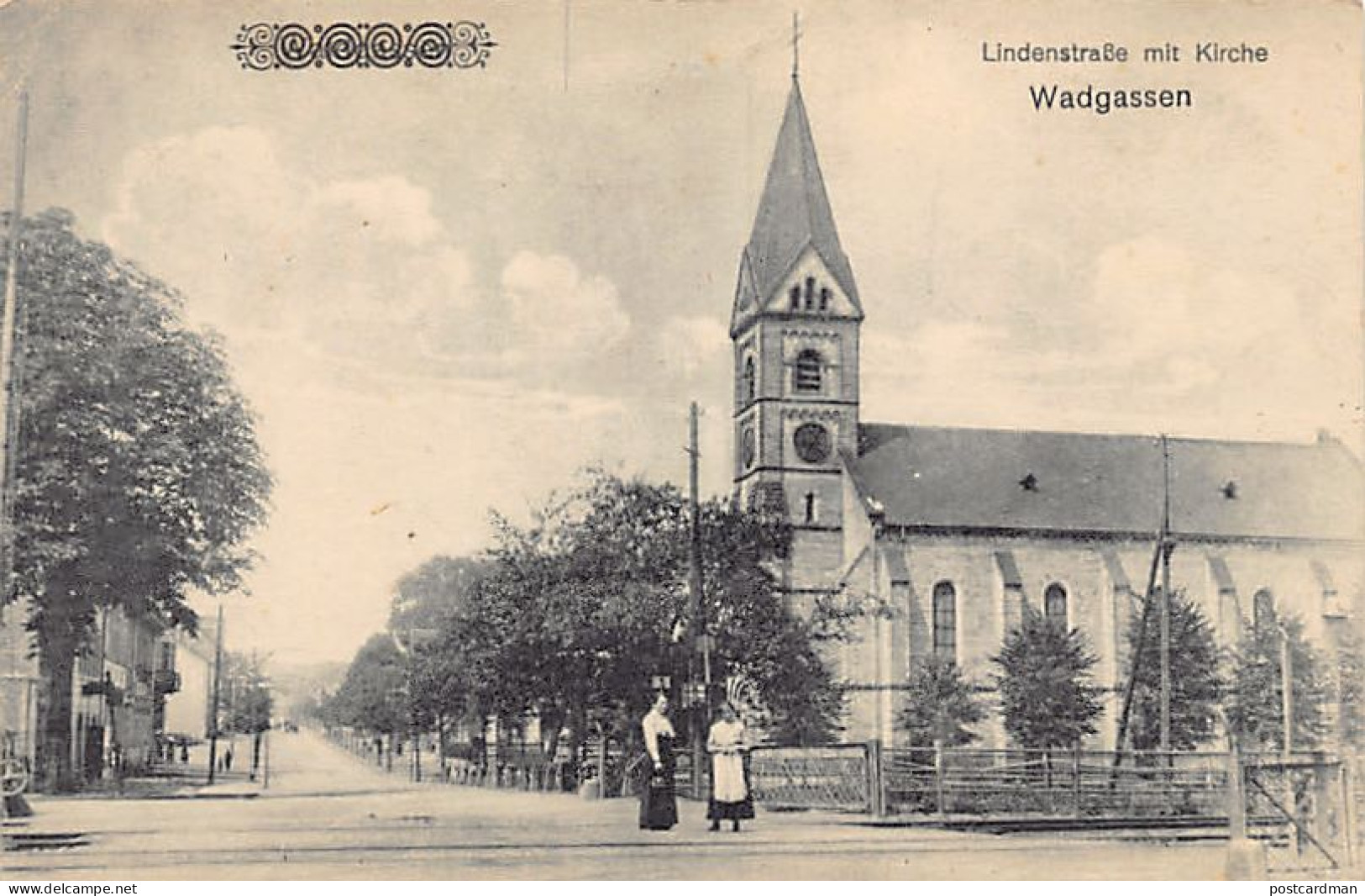 Deutschland - WADGASSEN (SL) Lindenstrasse Mit Kirche - Kreis Saarlouis